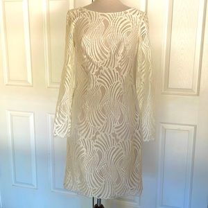 Encore by Watters Elegant Design Ladies Dress size 6 fully lined long sleeve